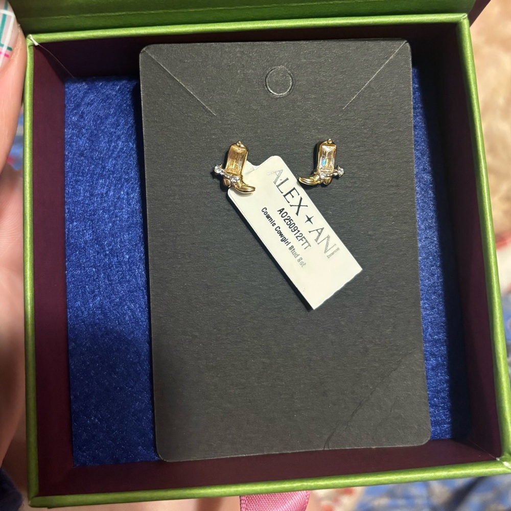 Alex and Ani Gold and Silver Cosmic Cowgirl Earrings Set